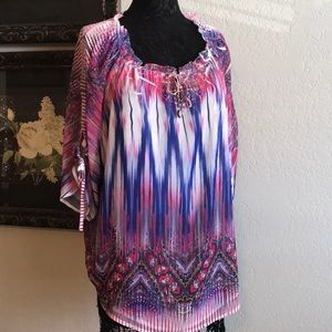 Colorful bright blouse